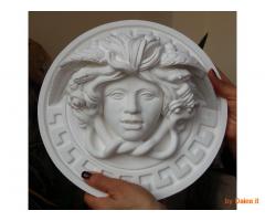 Mitologica Medusa scultura con diametro di 30 cm