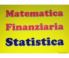 Ripetizioni di Matematica Generale e Finanziaria, Statistica Bari