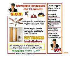 Elettricista lampadario laurentino cecchignola Roma
