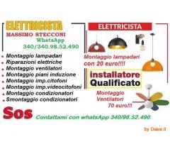 Montaggio ventilatore a soffitto Roma Prenestina