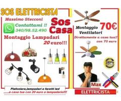 Montaggio lampadario ikea Roma Talenti