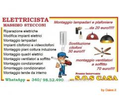 Montaggio ventilatori a pale Roma con 70 euro!!!