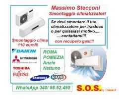 Smontaggio e modifica condizionatori fissi